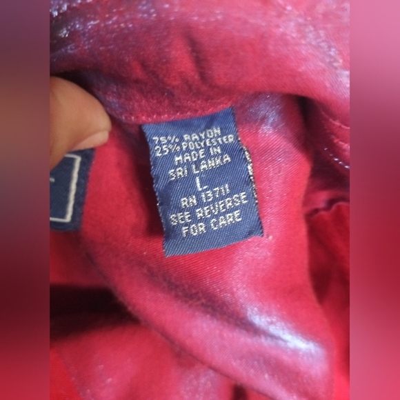 Karen Scott Red Button Down Shirt - Picture 4 of 7